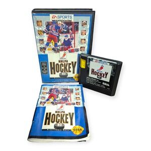 NHLPA Hockey 93 Sega Genesis EA Sports Game Complete CIB Case Manual 7141